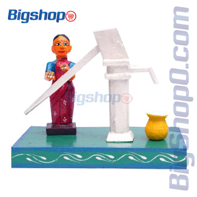 Village Women Using Hand Pump Buy Online